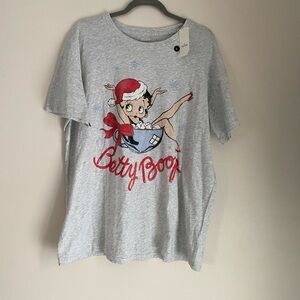 Betty Boop holiday shirt large NWT Hollister oversized style
